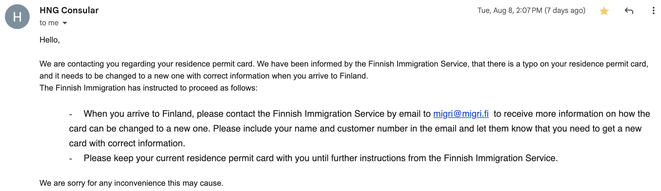Migri Typo