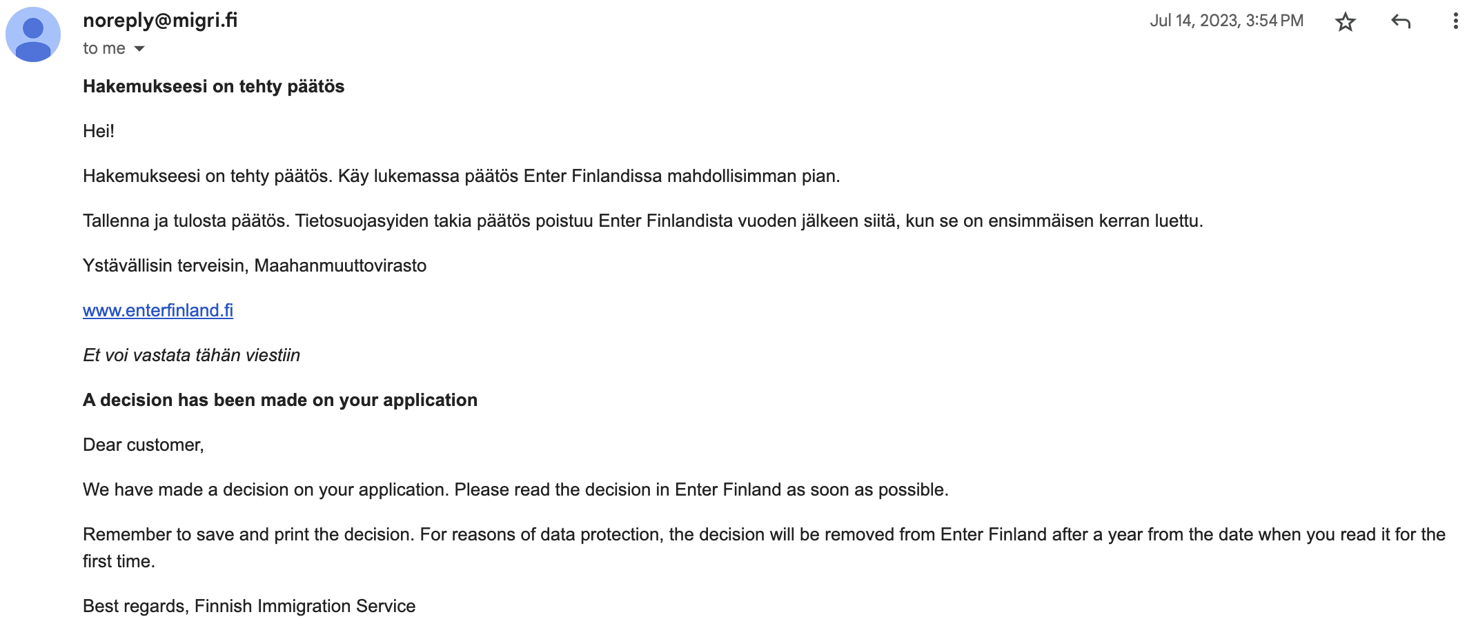 Permit Decision